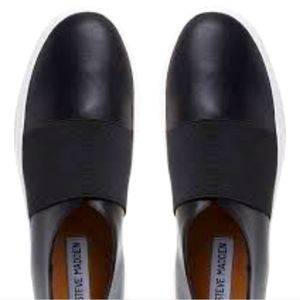 Steve Madden Black Slip-On Sneakers